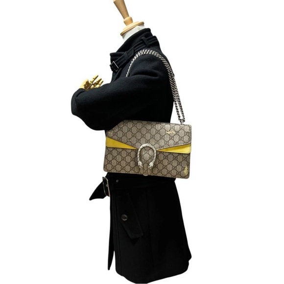 Gucci Beige and Yellow Shoulder Bag - Picture 2 of 16